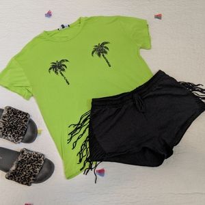 Kittenish Fringe Shorts